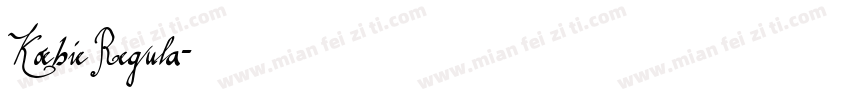 Koebie Regula字体转换